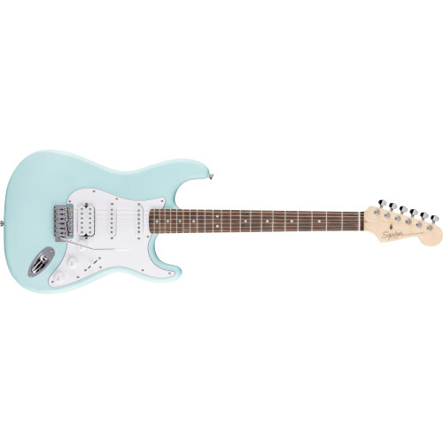 Fender Squier by Fender Debut HSS Strat Beginner Electric Guitar, Daphne Blue