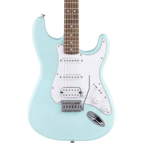 Fender Squier by Fender Debut HSS Strat Beginner Electric Guitar, Daphne Blue 2