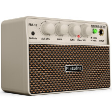 Flatsons FBA-10 Practice Guitar Amp,10W Electric Guitar Amplifier (White)