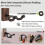 Guitar Wall Mount, Nitro-Safe Soft Padded Hook Easy Install Guitar Hangers 2
