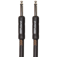ROLAND Black Series 25Ft /7.5M Instrument Cable, Straight 1/4" Jack - Ric-B25