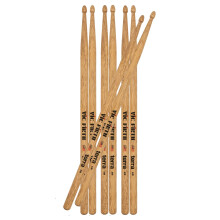 Vic Firth - American Classic Terra Series Drumsticks 5BT - American Hickory - Wood Tip - 4 Pair Pack