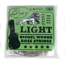 Bray 4 String Light Bass Guitar Strings (40-95) Perfect For Fender, Gibson, Yamaha, Squier & Ibanez Bass Guitars