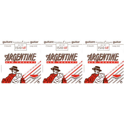 Argentine 1510MF Strings set Light loop end (Pack of 3)