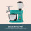 Cooks Professional Cooks Professional Multi Function 6.2L Stand Mixer | Teal / Rose Gold 4