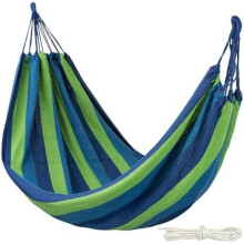 Aktive 52989 Cotton Hammock for Camping Outdoor Garden 200x100cm 200kg with Carry Bag
