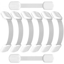 Child Safety Locks for Cabinets Drawers Fridge Oven Toilet, 8 Pack Baby Proofing Latches