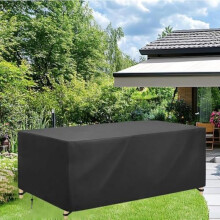 (210x100x90cm) Rurbeder Garden Furniture Cover Waterproof 600D Oxford Outdoor Sofa Table Cover Black