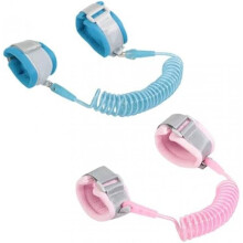 WUMZIRA 2 Pack Toddler Leash Anti-Lost Wrist Link 1.5M Safety Harness with Reflective Design for Kids Blue Pink