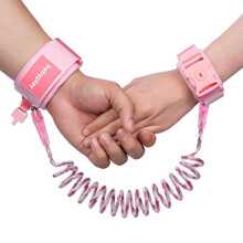 (Rosa1) AOMIG Baby Anti-Lost Belt 360 Rotatable Wrist Leash Elastic Wire Rope Safety Lock Blue