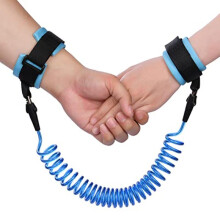 (Blau2) AOMIG Baby Anti-Lost Belt 360 Rotatable Wrist Leash Elastic Wire Rope Safety Lock Blue