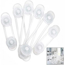 iWobi 6 Pack Child Safety Locks for Cabinets and Drawers, Baby Proofing Cabinet Lock, White, 6 Count