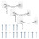 3 Pack Window Security Lock No Drill Child Safety Lock Adjustable Pet Proof Window Restrictor for Doors Cabinets Drawers Refrigerator, White 1