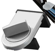(silber) Child Window Lock Aluminum Safety Lock Adjustable Kid Safe Lock for Sliding Windows and Doors