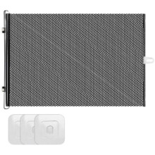 (50 cm) Portable Retractable Safety Gate Mesh Baby Pet Barrier for Stairs Doorways Indoor Outdoor 50cm x 58cm