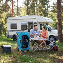 Armoire de camping, rangement portable, installation facile