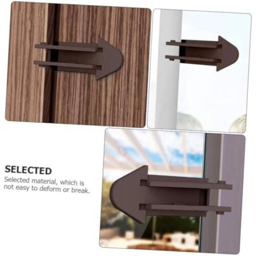 LOORGVEL 6 Pack Window Security Lock ABS Child Safety Locks for Windows and Sliding Doors, Fits Vertical and Horizontal Windows 2