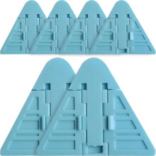 (Blau) 6 Pack Child Sliding Door Locks, ABS Safety Lock for Sliding Doors and Windows, Child Proof Security Lock (Blue)