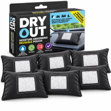 6 Reusable Dehumidifier Bag Moisture Damp Crystals