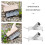 Gadpiparty 2-Pack Floor Wire Brush Attachment - Cleaning Brush Connector Accessory, Broom Handle Adapter, Scrub Tool Fastener 6