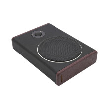 Underseat Subwoofer 8 Inch Slim Stereo Surround Sound with Built-in Amplifier 600W Max Power Bass Boost 0-12dB & Dual Vocal Bass Mode Powered Car Subw