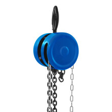 Hand Chain Hoist 2T/4409.25 lbs 3m/9.84ft Blue Capacity Chain Block Manual Chain Hoist Heavy Duty Pulley Hoist with Anti-Reverse Lock for Lifting Good