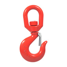 7 Ton Swivel Lifting Hook with Safety Latch Heavy Duty Alloy Steel Crane Hook Industrial Supplies for Factory Lifting Harbor Lifting Construction Engi