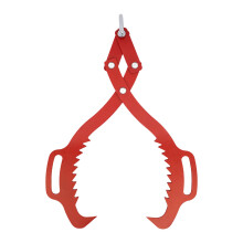 WooDerson 25 Inch Log Lifting Tongs Heavy Duty Timber Claw Hook Professional Forestry Logging/Grapple Claw with Handle for Various Logs and Poles, max