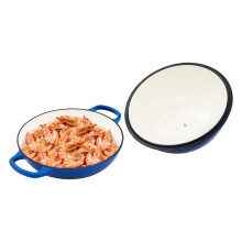 77.44 oz Enamelled Cast Iron Pot with Lid, Enamelled Cast Iron Bread Loaf Pot, Oven Safe up to 500F, Round Roasting Pan For Home Kitchen Weighs 10.36