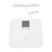 8-Electrode Body Fat Scale with Smart APP, High Precision Body Composition Analyzer, 28 Health Metrics Digital Scale with Handle, LCD Color Display, 5