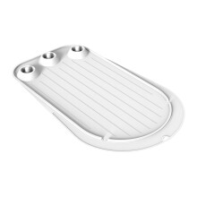 Stand Mixer Mat Silicone Non Slip Kitchen Mat for Lift Arm Mixers 4.5-5 QT Dough Mixer Accessory Organizer with Built-in Holders for Beaters and Hooks