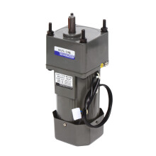 AC 220V Gear Motor 250W with Speed Governor UK Industrial Gearbox Infinitely Adjustable 0-135 RPM Low Noise 60dB Copper Coil Alloy Steel Gears for Mac