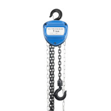 Chain Block Hoist 4M Blue Crane Pallet Chain 1T Capacity Heavy Duty Block and Tackle Pulley System for Garage, Workshop, Car or Motorcycle Lift, Secur