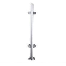 110cm Stainless Steel Balustrade Posts with Glass Clamps and Rubbers,Railing Fence Pole Handrail Garden Fencing 90-110CM,fits 10-12mm Toughened Glass