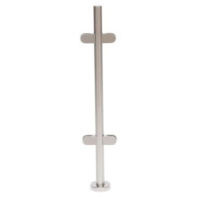 110cm/90cm 304 Stainless Balustrade Post High Glass Steel Railing Handrail Glazing Posts Clamp For Garden Balcony Poles Decking Clamps Fencing Pole Gu