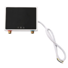 5500W Tankless Mini Instant Hot Water Heater Electric 220V Thermostatic Washing Heating System with Remote Control Touch Screen Digital Display for Ki