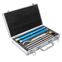 8 Pcs Wood Turning Tools Carbide Woodturning Tools Set Stainless Steel Spindle and Rotatable Cutting Edge Carbide Tipped Wood Turning Lathe Set for Wo