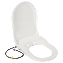 Smart Bidet Toilet Seat, with Non Electric Self Cleaning Dual Nozzles Separated Rear & Feminine Natural Water Spray, Soft Closed Toilet Seat Combined