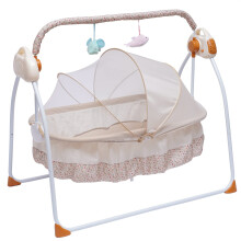 Electric Baby Crib 0-25kg Automatic Baby Bouncer Hub Swing With Bluetooth Newborns Rocker With 5 Swing Settings Electric Infant Cradle Foldable & Port