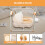 USB & Bluetooth Music Foldable Electric Swing Cradle, Remote Control Automatic Rocking Bed with 5 Swing Gears & Timing Function, Bluetooth Music Rest 3