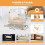 USB & Bluetooth Music Foldable Electric Swing Cradle, Remote Control Automatic Rocking Bed with 5 Swing Gears & Timing Function, Bluetooth Music Rest 5