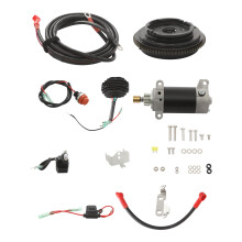 Electric Start Kit for Yamaha 4-Stroke 20PS/19.8HP Outboard Motor,Engine Starter Conversion Kit Complete Conversion Kit with Starter Motor, Flywheel &