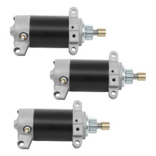 3Pcs Outboard Start Motor Electric Starter for 4-Stroke 20HP Boat Motor, 11-Tooth Counterclockwise Starter Motor Replacement for F20 6AH-81800 6AH-818