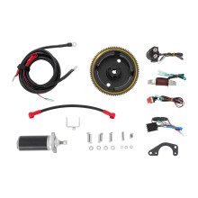 Electric Start Kit for Dongfa 2-Stroke 9.8HP Outboard Motor,12V Engine Starter Conversion Kit Complete Conversion Kit with Starter Motor, Flywheel & S
