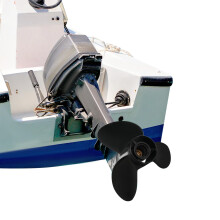 Aluminum Alloy Outboard Propeller Replace for OEM 48-8M0084495,14.5x19 Inch 3-Blade Boat Propeller Compatible with Mercury 135-300HP 2-Stroke & 4-Stro