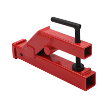 Steel Clamp on Trailer Hitch Trailer Receiver Hitch Trailer Coupling Hitch with Fixed Handle Clamp Trailer Hitch Attachment for 2 Inch Hitch Mount Rec