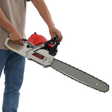 52cc Petrol Chainsaw 20 Inch Cordless Chainsaw 2000W Chain Saw, Self-Starting with Fuel Mixing Bottle, Hyundai Chainsaws Petrol Kit for Wood Cutting,