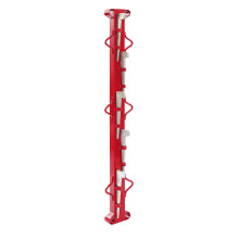 134cm Heavy Duty Fence Strainer Bar, Chain Link Fabric Fence Stretcher, with 5 Wedges and Double-Sided Hook, Stock Fencing and Chain Link Puller for F