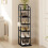 Vertical Shoe Rack for Small Spaces, Black 1