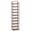 Vertical Shoe Rack for Small Spaces, Rustic Brown and Black 1